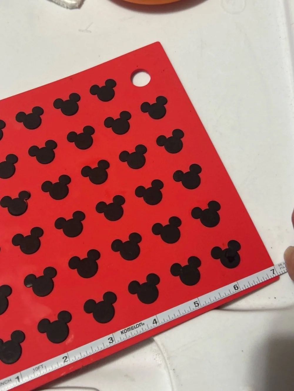Disney Parks Mickey Minnie Red Silicone Trivets Pot Holder